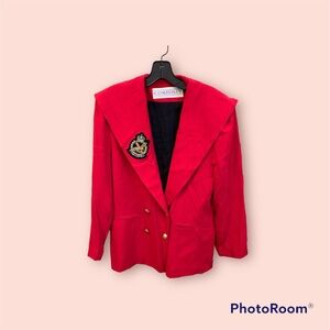 Vintage Componix blazer jacket in red color Size 8